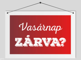 Vasárnap zárva